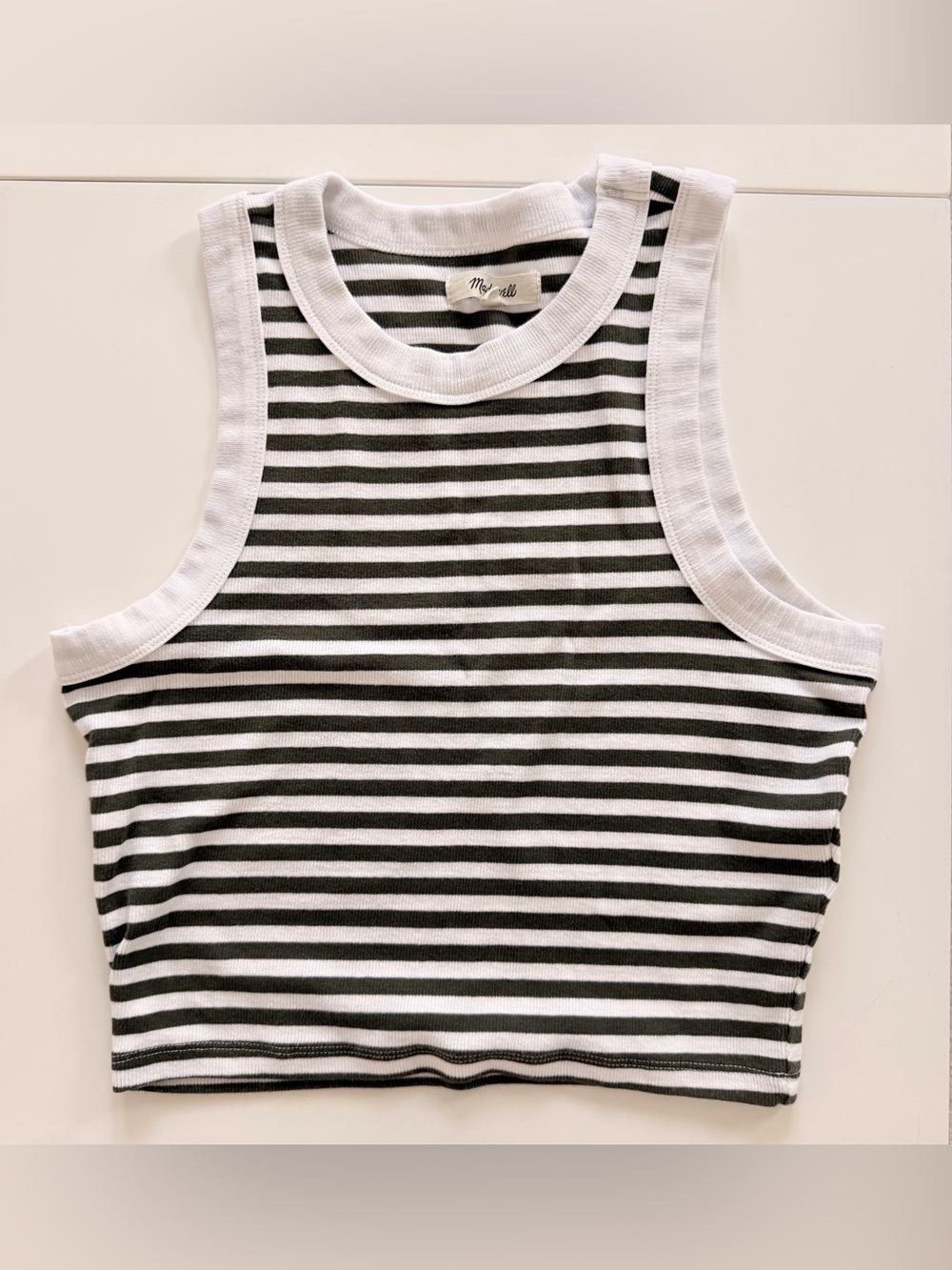 Madewell cropped tank top size small